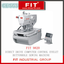 Máquina de coser ojal Eyelt Direct Drive equipo Control (9820)